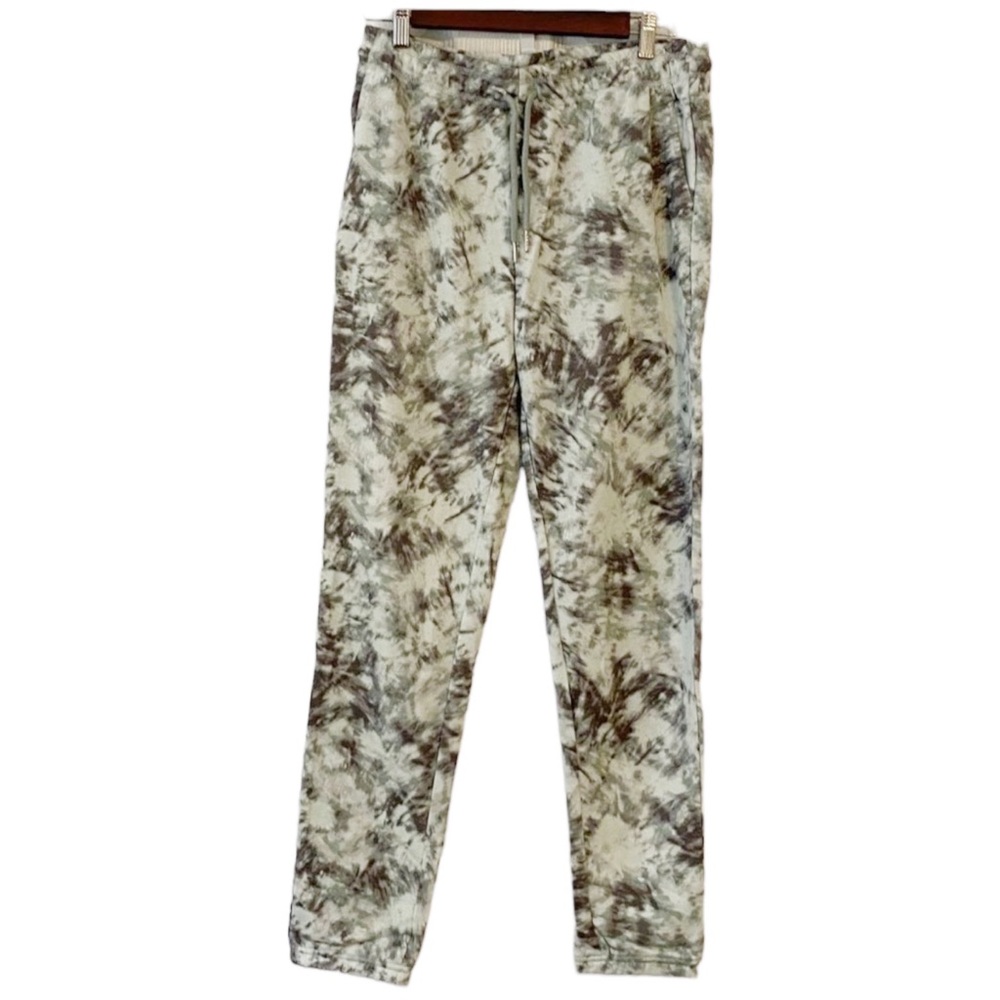 HALSTON Tonal Tie Dye Sweatpants Aqua Gray Size XS